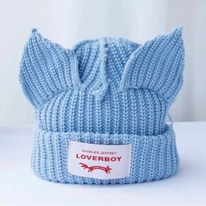 Loverboy Horned Ear Knitted Beanie